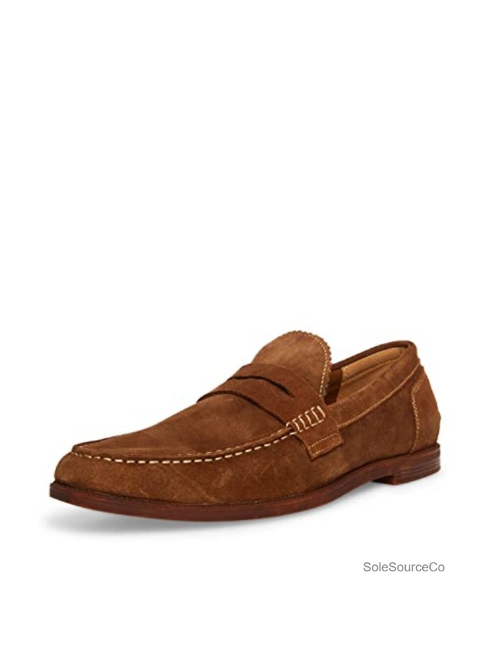 Mens Suede Moc Toe Slip-On Loafers Business Casual Shoes